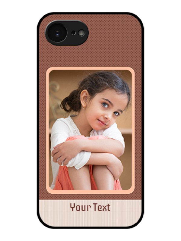 Custom Apple iPhone 17e Custom Glass Phone Case - Simple Pic Upload Design