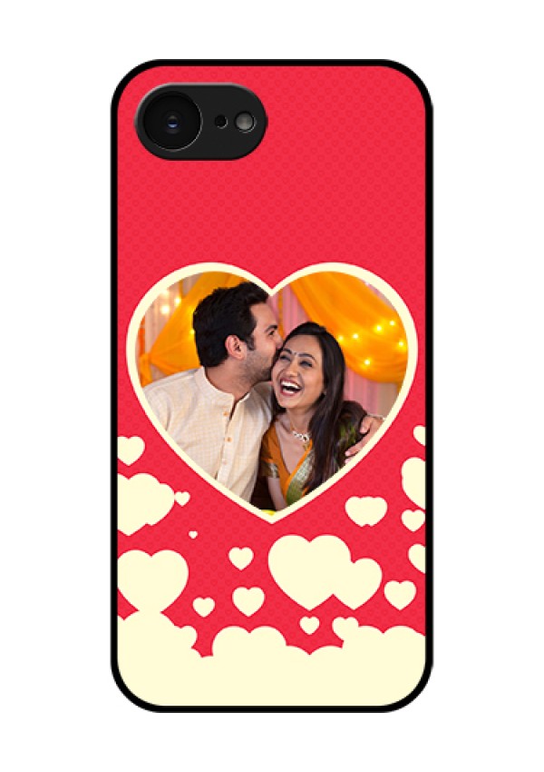 Apple iPhone 17e Custom Glass Phone Case - Love Symbols Phone Cover Design