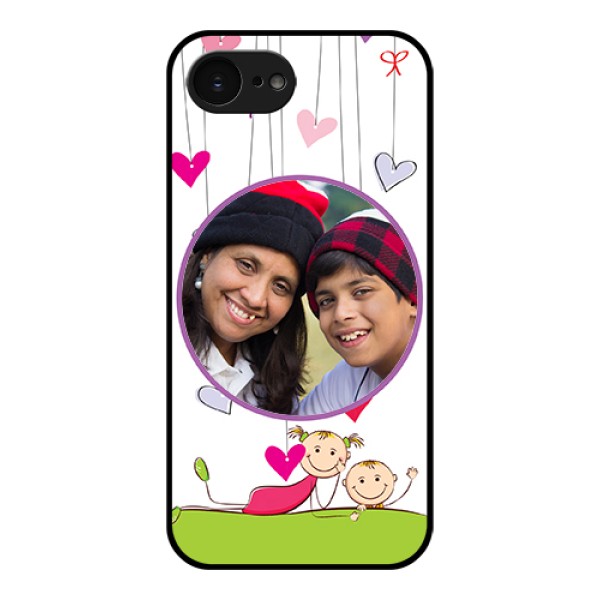 Apple iPhone 17e Custom Glass Phone Case - Cute Kids Phone Case Design Apple iPhone 17e Custom Glass Phone Case - Cute Kids Phone Case Design