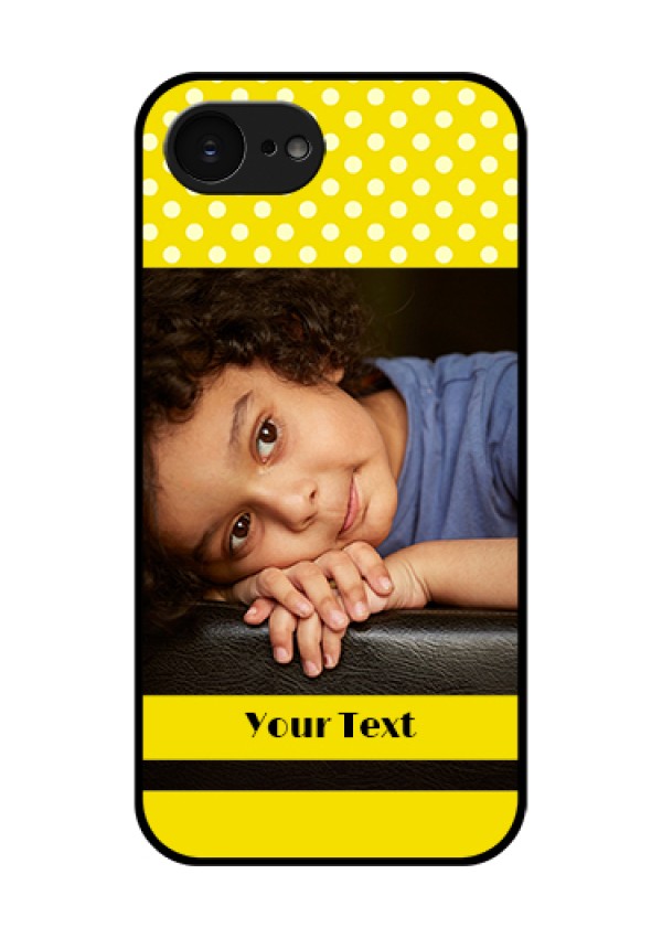 Apple iPhone 17e Custom Glass Phone Case - Bright Yellow Case Design