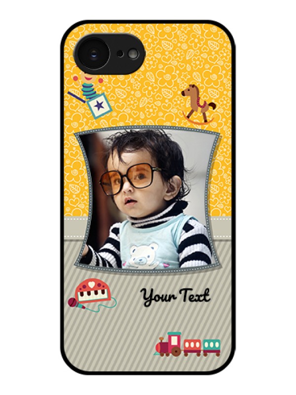 Custom Apple iPhone 17e Custom Glass Phone Case - Baby Picture Upload Design