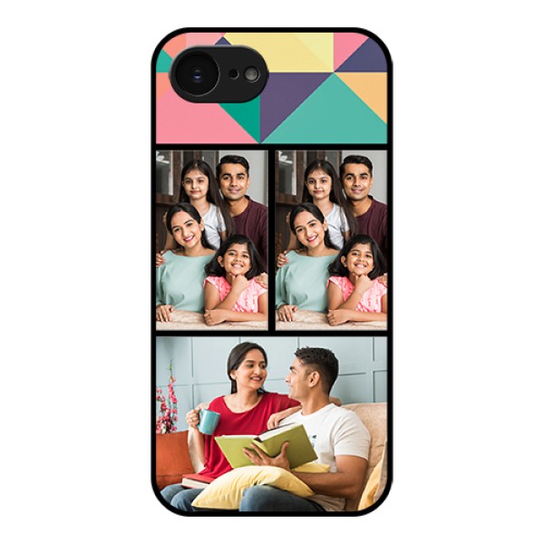 Apple iPhone 17e Custom Glass Phone Case - Bulk Pic Upload Design Apple iPhone 17e Custom Glass Phone Case - Bulk Pic Upload Design