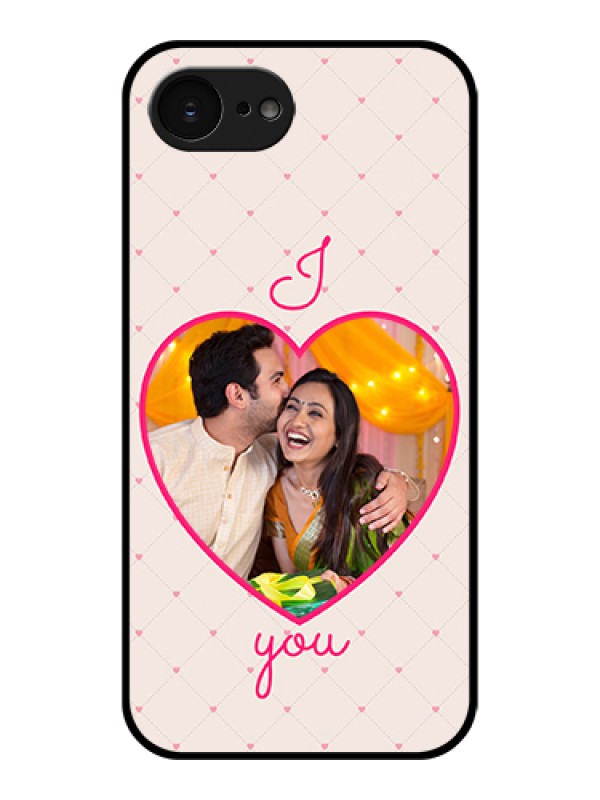 Custom Apple iPhone 17e Custom Glass Phone Case - Heart Shape Design