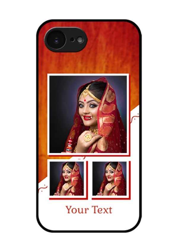 Apple iPhone 17e Custom Glass Phone Case - Wedding Memories Design