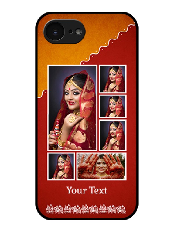Custom Apple iPhone 17e Custom Glass Phone Case - Wedding Pic Upload Design