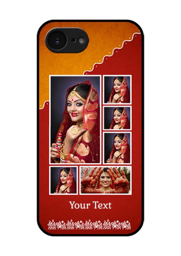 Apple iPhone 17e Custom Glass Phone Case - Wedding Pic Upload Design