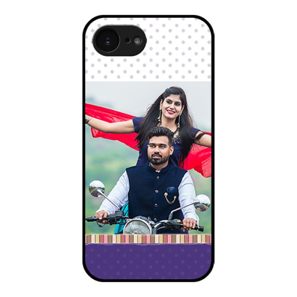 Apple iPhone 17e Custom Glass Phone Case - Cute Family Design Apple iPhone 17e Custom Glass Phone Case - Cute Family Design