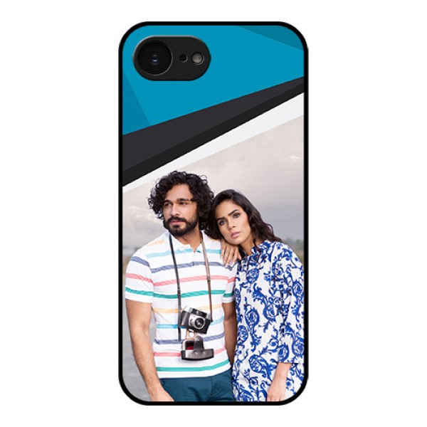 Apple iPhone 17e Custom Glass Phone Case - Simple Pattern Photo Upload Design Apple iPhone 17e Custom Glass Phone Case - Simple Pattern Photo Upload Design
