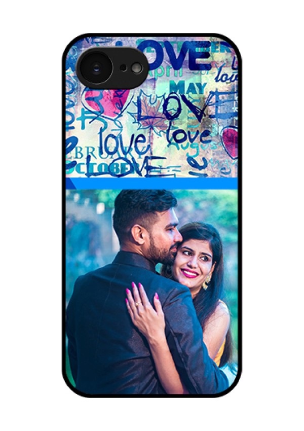 Apple iPhone 17e Custom Glass Phone Case - Colorful Love Design