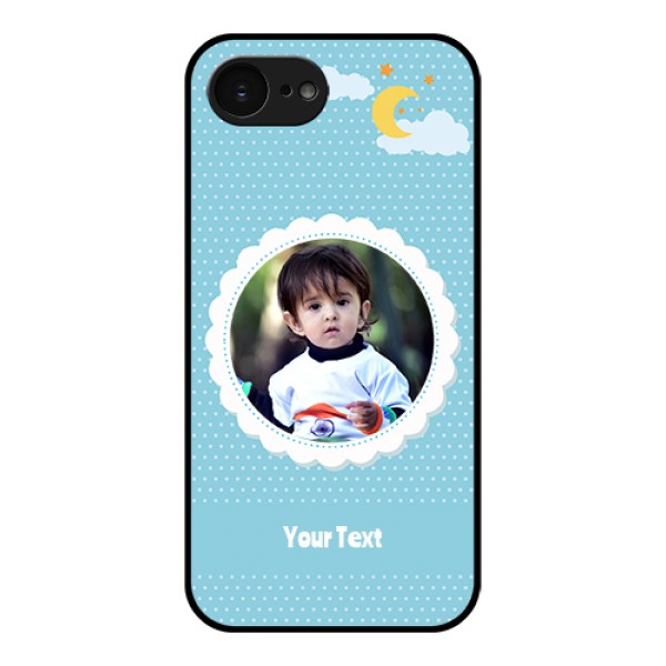 Apple iPhone 17e Custom Glass Phone Case - Violet Pattern Design Apple iPhone 17e Custom Glass Phone Case - Violet Pattern Design