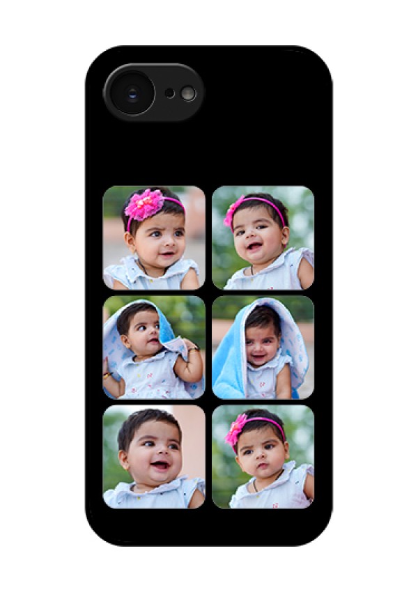 Apple iPhone 17e Custom Glass Phone Case - Multiple Pictures Design