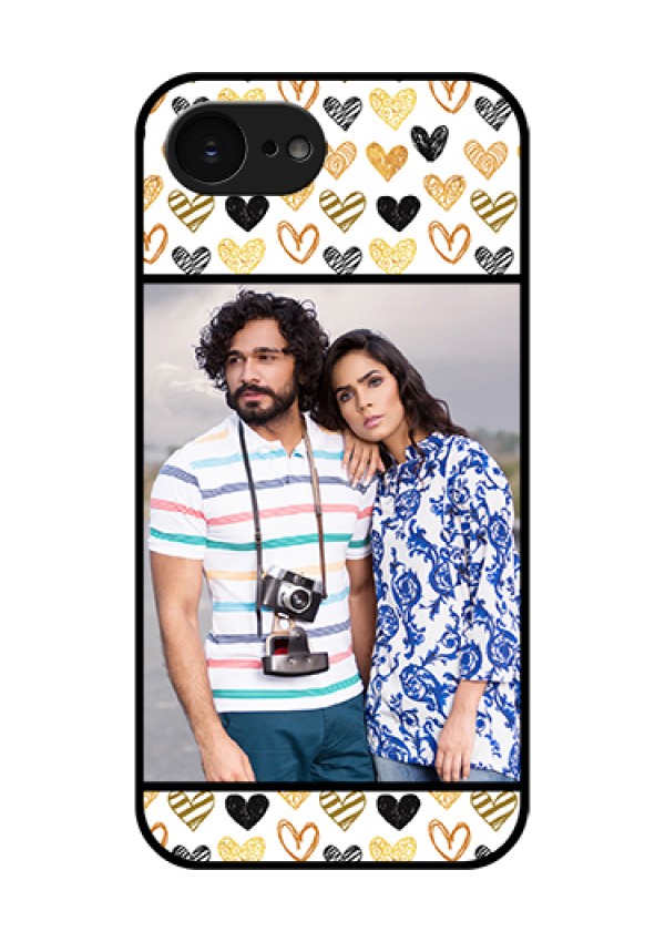 Apple iPhone 17e Custom Glass Phone Case - Love Symbol Design