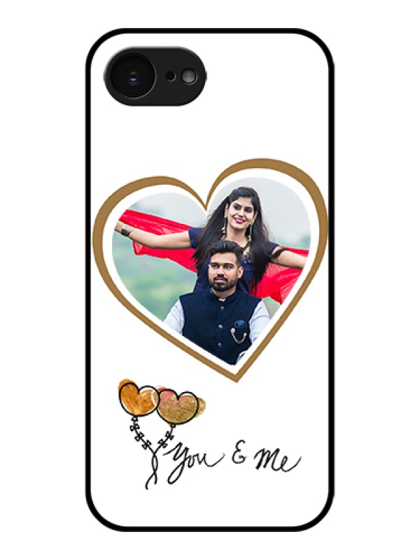 Custom Apple iPhone 17e Custom Glass Phone Case - You & Me Design