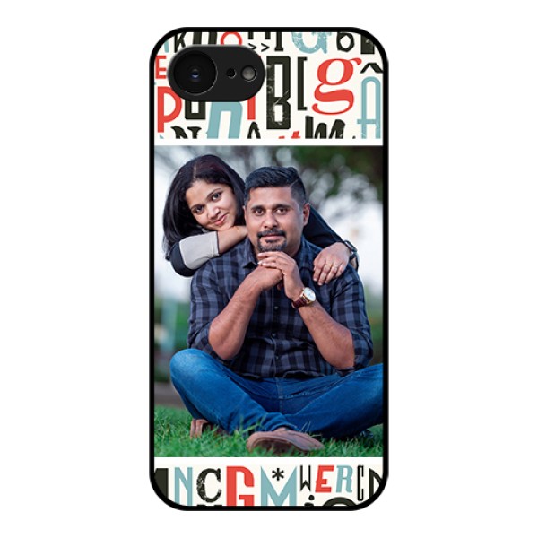 Apple iPhone 17e Custom Glass Phone Case - Alphabet Design