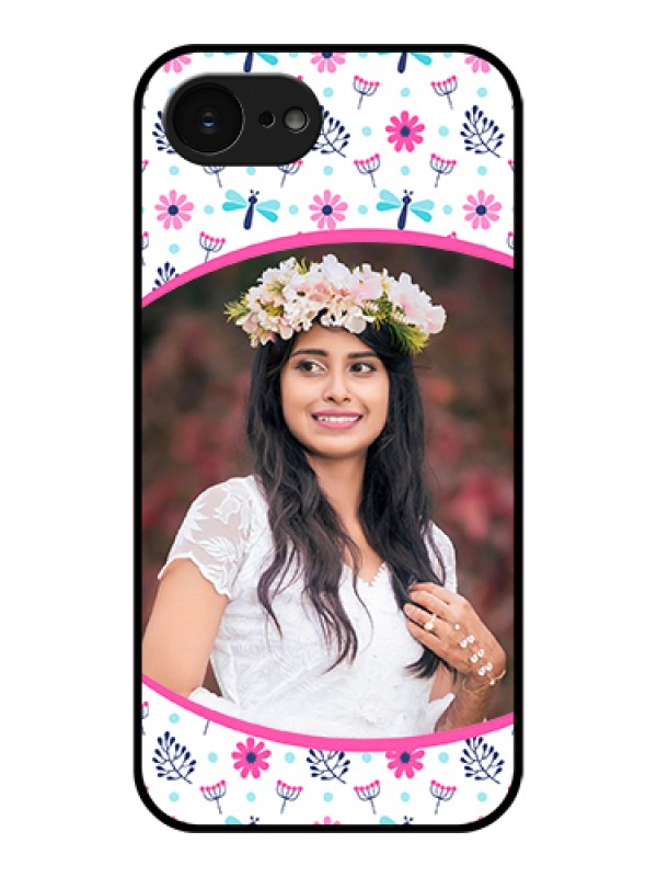 Custom Apple iPhone 17e Custom Glass Phone Case - Colorful Flower Design