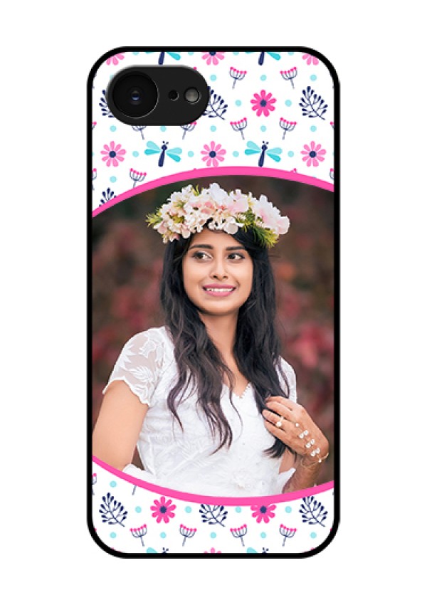 Apple iPhone 17e Custom Glass Phone Case - Colorful Flower Design