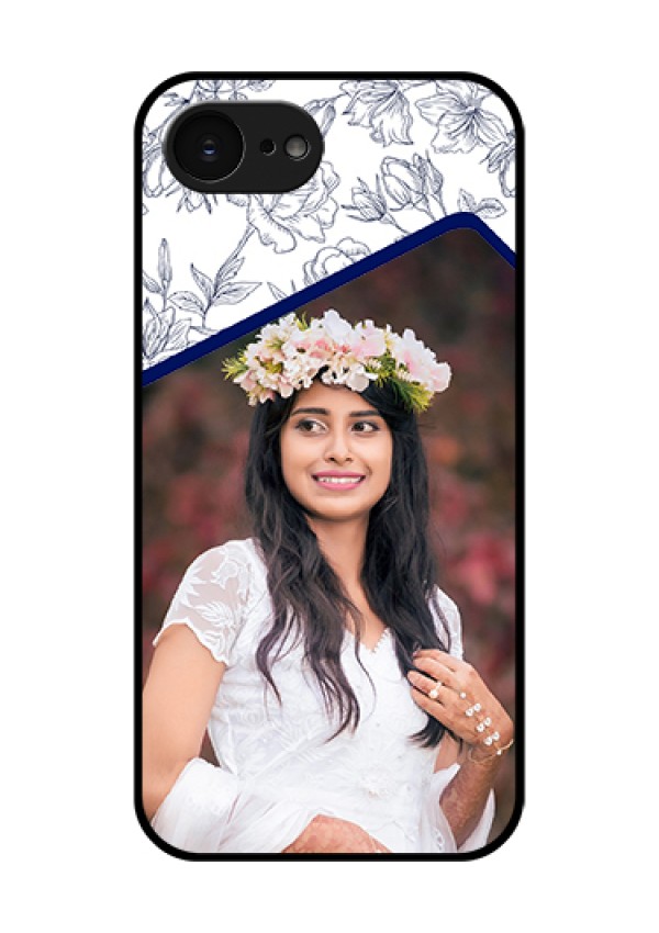 Apple iPhone 17e Custom Glass Phone Case - Classy Floral Design