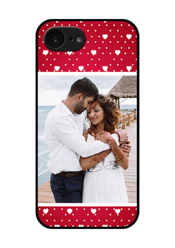 Apple iPhone 17e Custom Glass Phone Case - Hearts Mobile Case Design