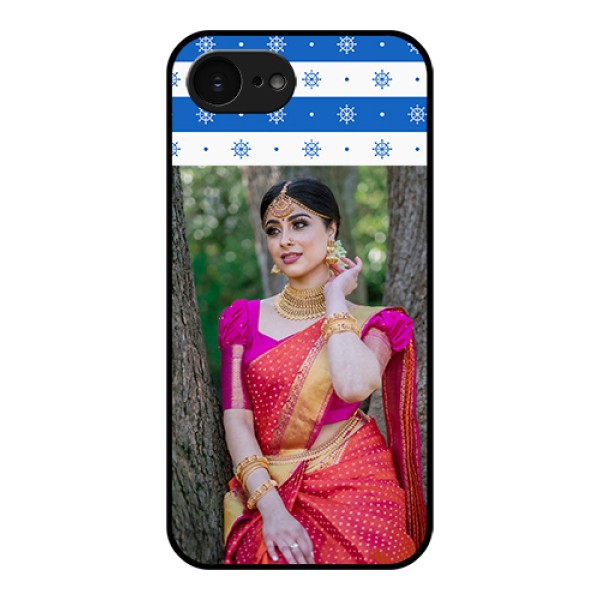 Apple iPhone 17e Custom Glass Phone Case - Snow Pattern Design Apple iPhone 17e Custom Glass Phone Case - Snow Pattern Design