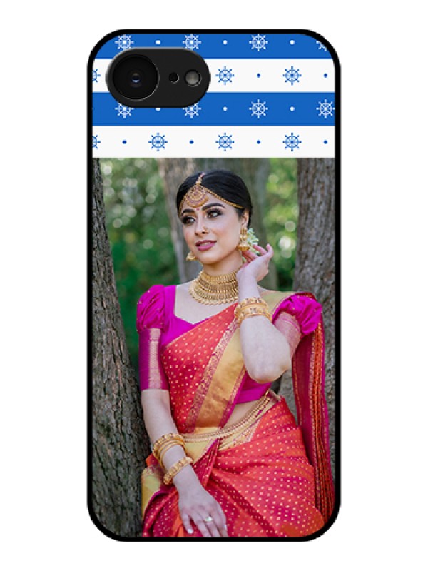 Custom Apple iPhone 17e Custom Glass Phone Case - Snow Pattern Design