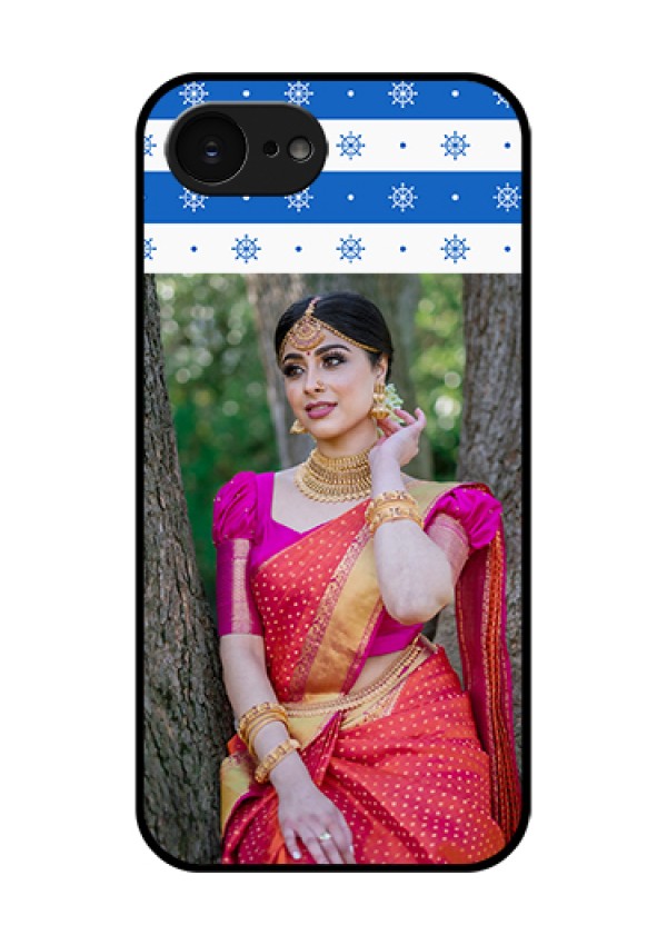 Apple iPhone 17e Custom Glass Phone Case - Snow Pattern Design