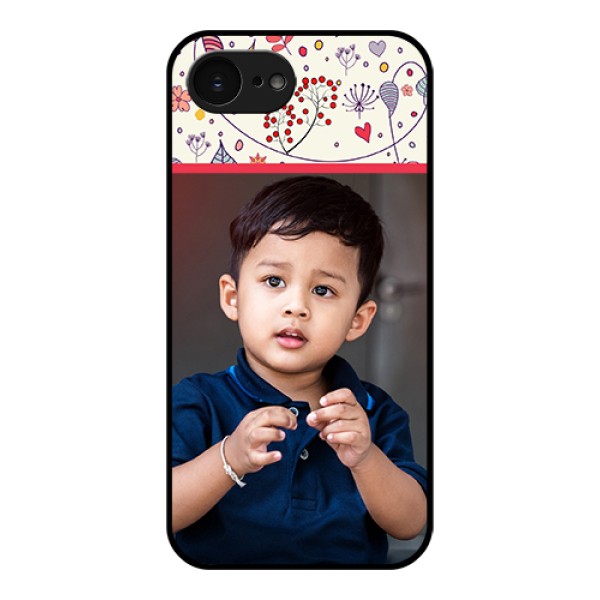 Apple iPhone 17e Custom Glass Phone Case - Premium Floral Design