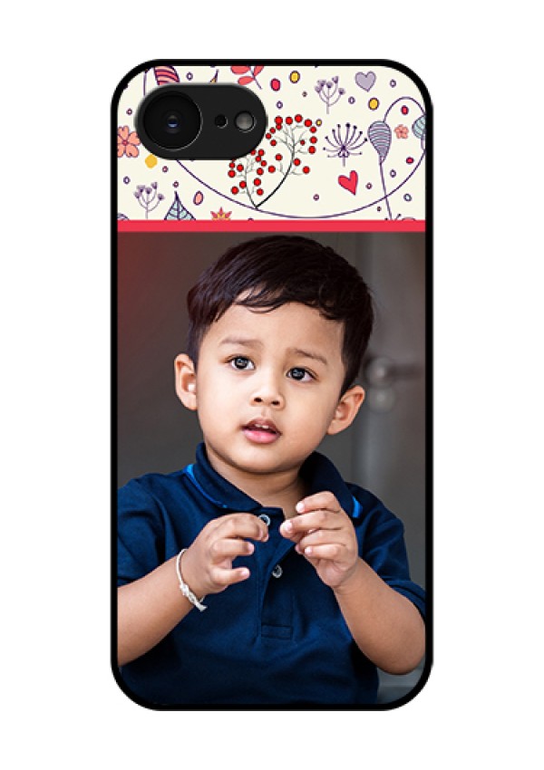 Apple iPhone 17e Custom Glass Phone Case - Premium Floral Design