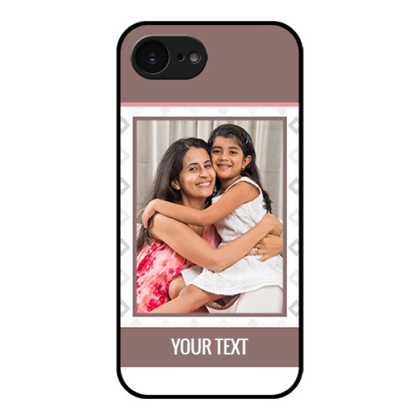 Apple iPhone 17e Custom Glass Phone Case - Simple Diamond Design