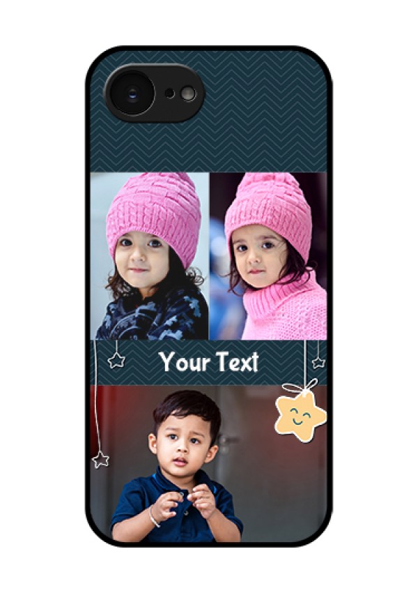 Apple iPhone 17e Custom Glass Phone Case - Hanging Stars Design