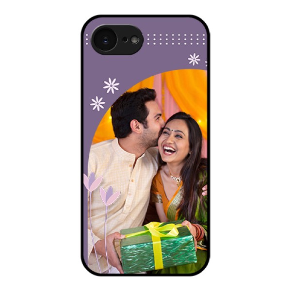 Apple iPhone 17e Custom Glass Phone Case - Lavender Flowers Design