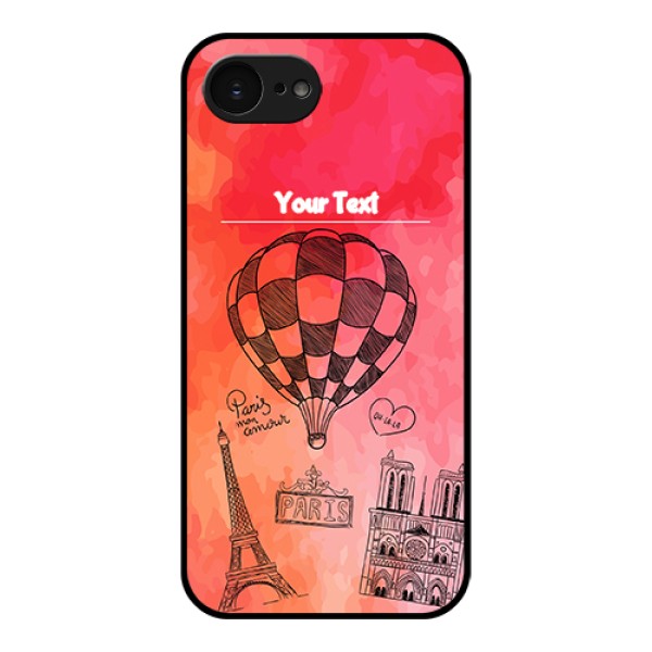 Apple iPhone 17e Custom Glass Phone Case - Paris Theme Design