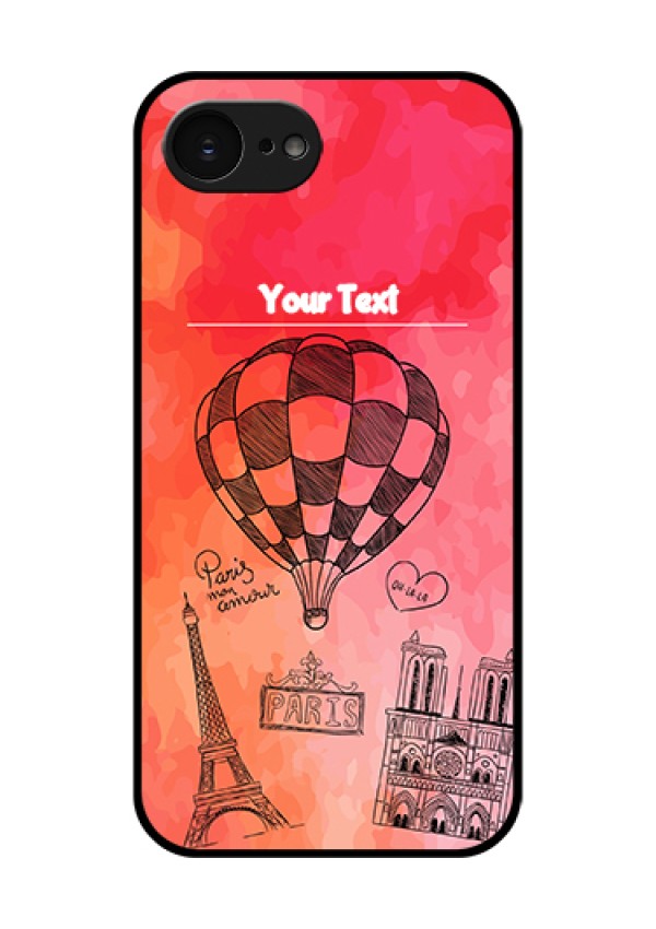 Apple iPhone 17e Custom Glass Phone Case - Paris Theme Design