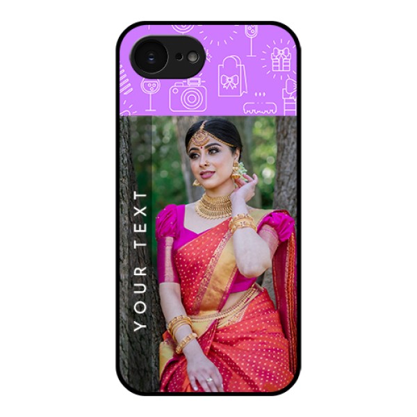 Apple iPhone 17e Custom Glass Phone Case - Birthday Icons Design Apple iPhone 17e Custom Glass Phone Case - Birthday Icons Design