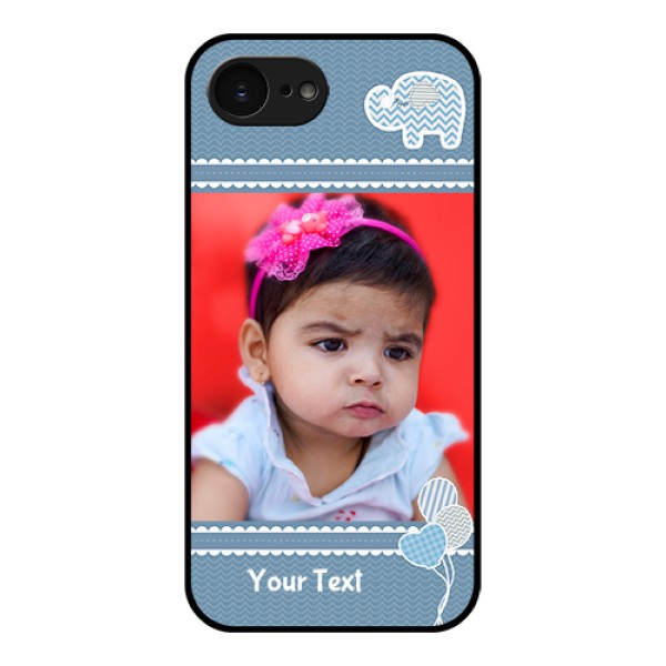 Apple iPhone 17e Custom Glass Phone Case - With Kids Pattern Design