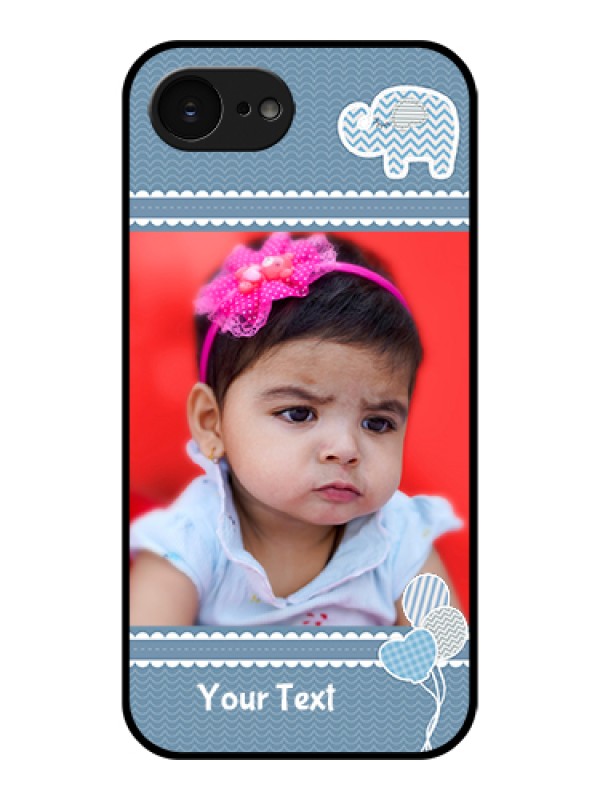 Custom Apple iPhone 17e Custom Glass Phone Case - With Kids Pattern Design