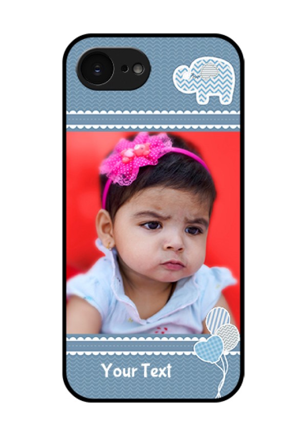 Apple iPhone 17e Custom Glass Phone Case - With Kids Pattern Design