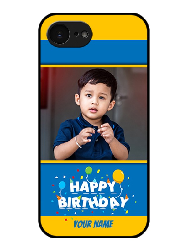 Custom Apple iPhone 17e Custom Glass Phone Case - Birthday Wishes Design