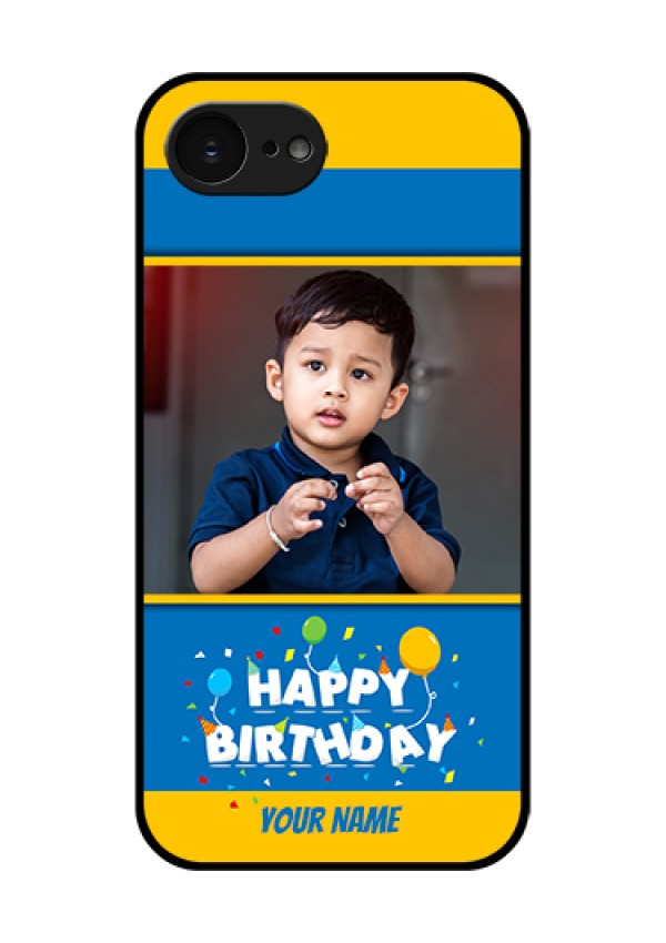 Apple iPhone 17e Custom Glass Phone Case - Birthday Wishes Design