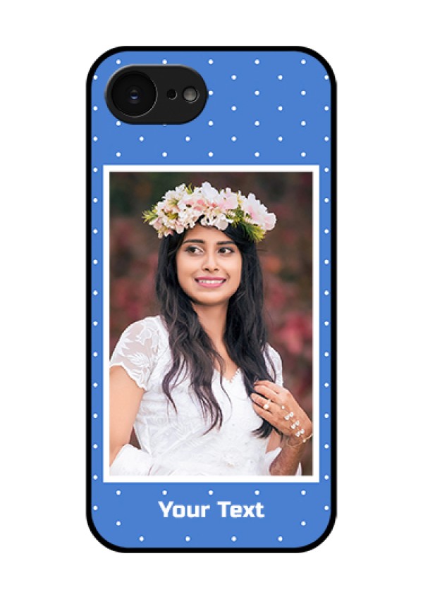Apple iPhone 17e Custom Glass Phone Case - Polka Dots Design