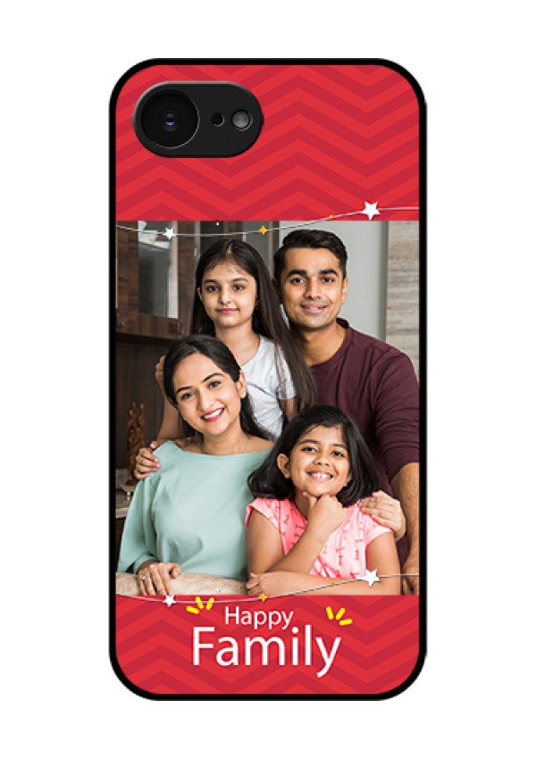 Apple iPhone 17e Custom Glass Phone Case - Happy Family Design
