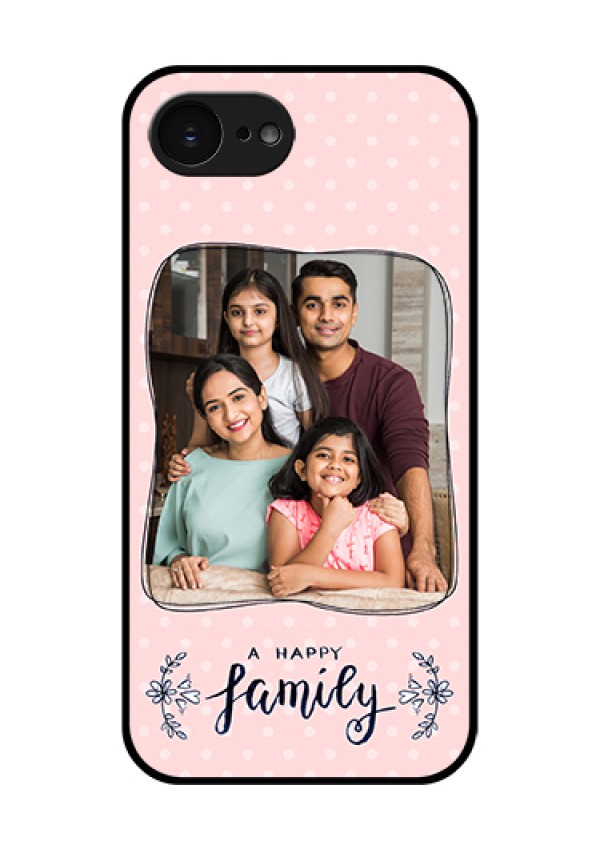 Apple iPhone 17e Custom Glass Phone Case - Family With Dots Design