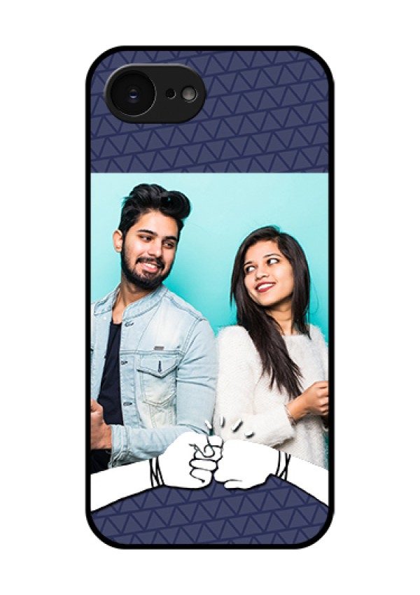 Apple iPhone 17e Custom Glass Phone Case - With Best Friends Design