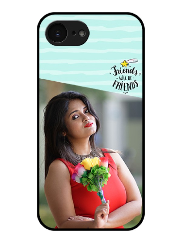 Custom Apple iPhone 17e Custom Glass Phone Case - Friends Picture Icon Design