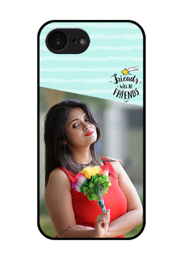 Apple iPhone 17e Custom Glass Phone Case - Friends Picture Icon Design