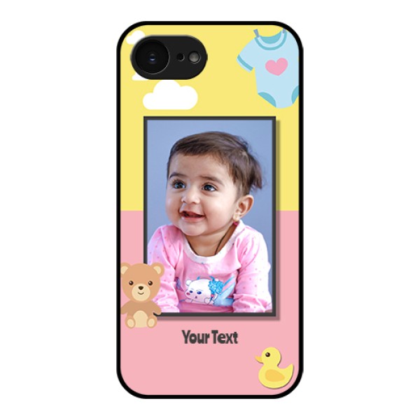 Apple iPhone 17e Custom Glass Phone Case - Kids 2 Color Design