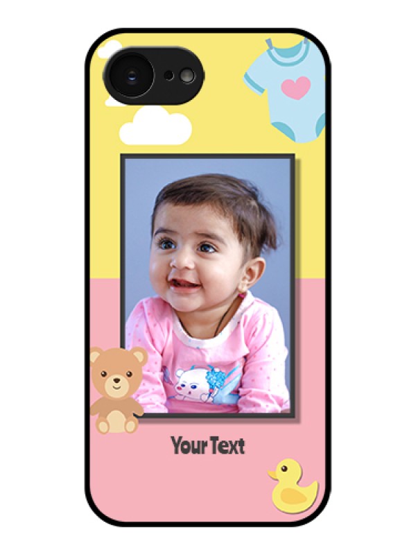 Custom Apple iPhone 17e Custom Glass Phone Case - Kids 2 Color Design