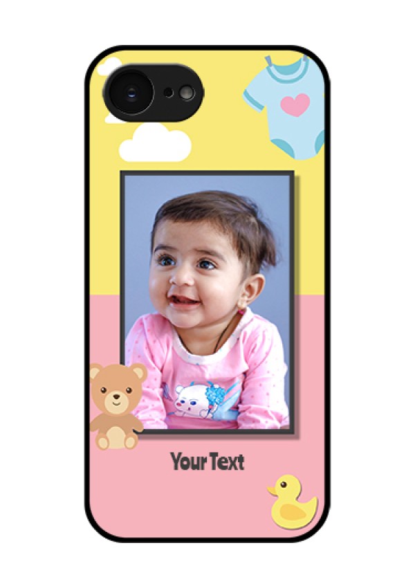 Apple iPhone 17e Custom Glass Phone Case - Kids 2 Color Design