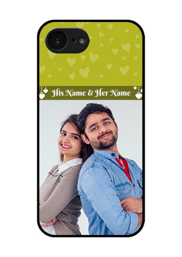 Apple iPhone 17e Custom Glass Phone Case - You & Me Heart Design
