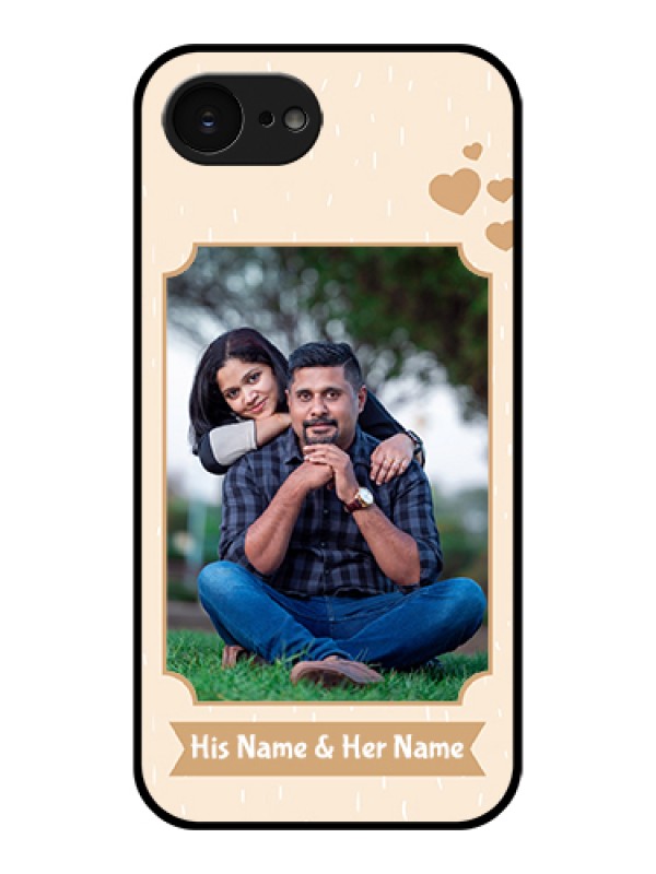 Custom Apple iPhone 17e Custom Glass Phone Case - With Confetti Love Design