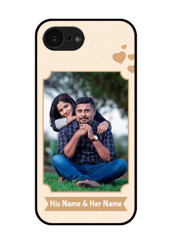 Apple iPhone 17e Custom Glass Phone Case - With Confetti Love Design